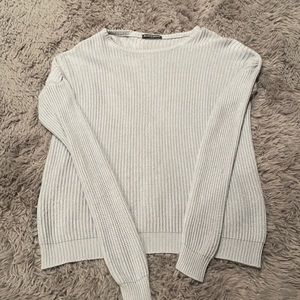 Oversized baby blue brandy sweater